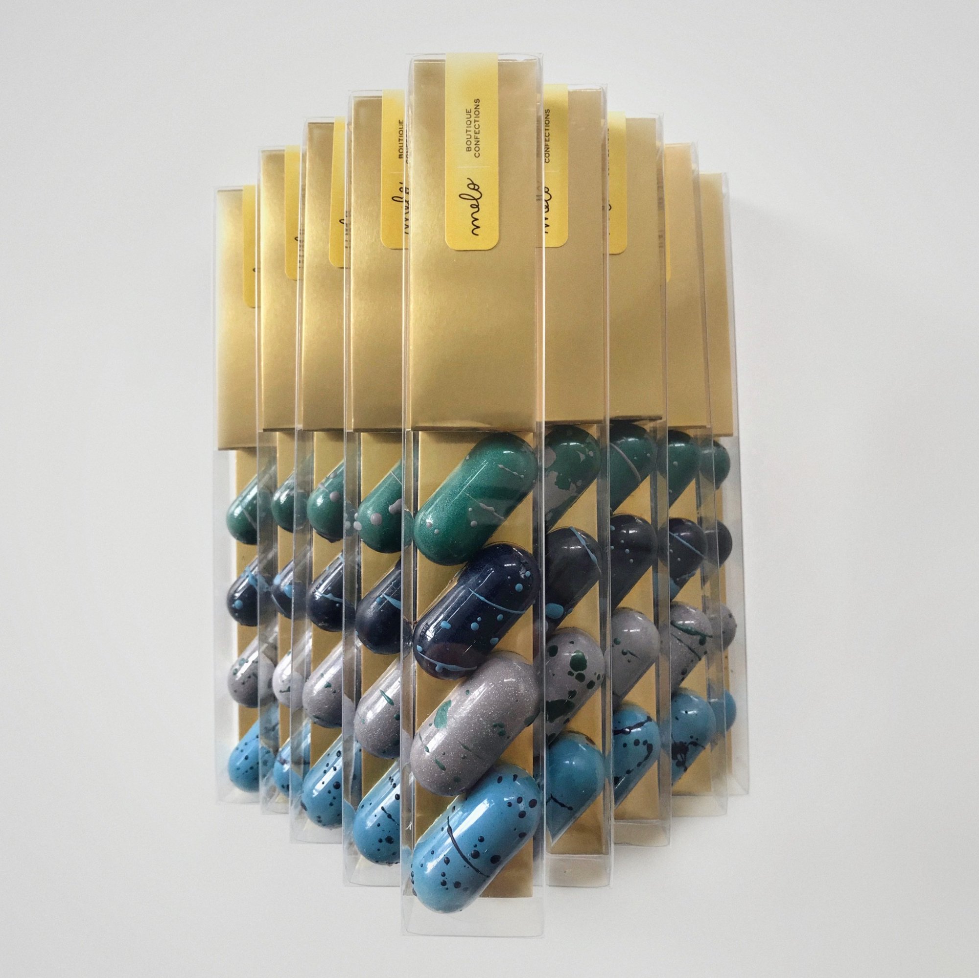 Chocolate pops with cacao nibs